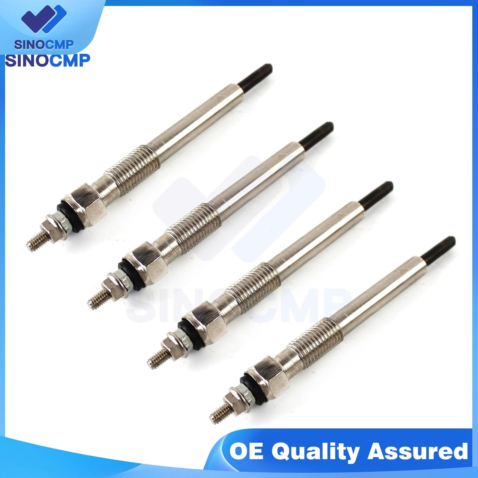 4PCS Glow Plug for Yanmar Excavator 3TNV88 4TNV88 4TNV88-BXYB 4TNV88-BMHW Engine