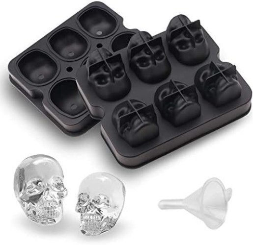 Large 2.3in Skull Ice Molds - Create Chilling & Creative Cocktail Experiences