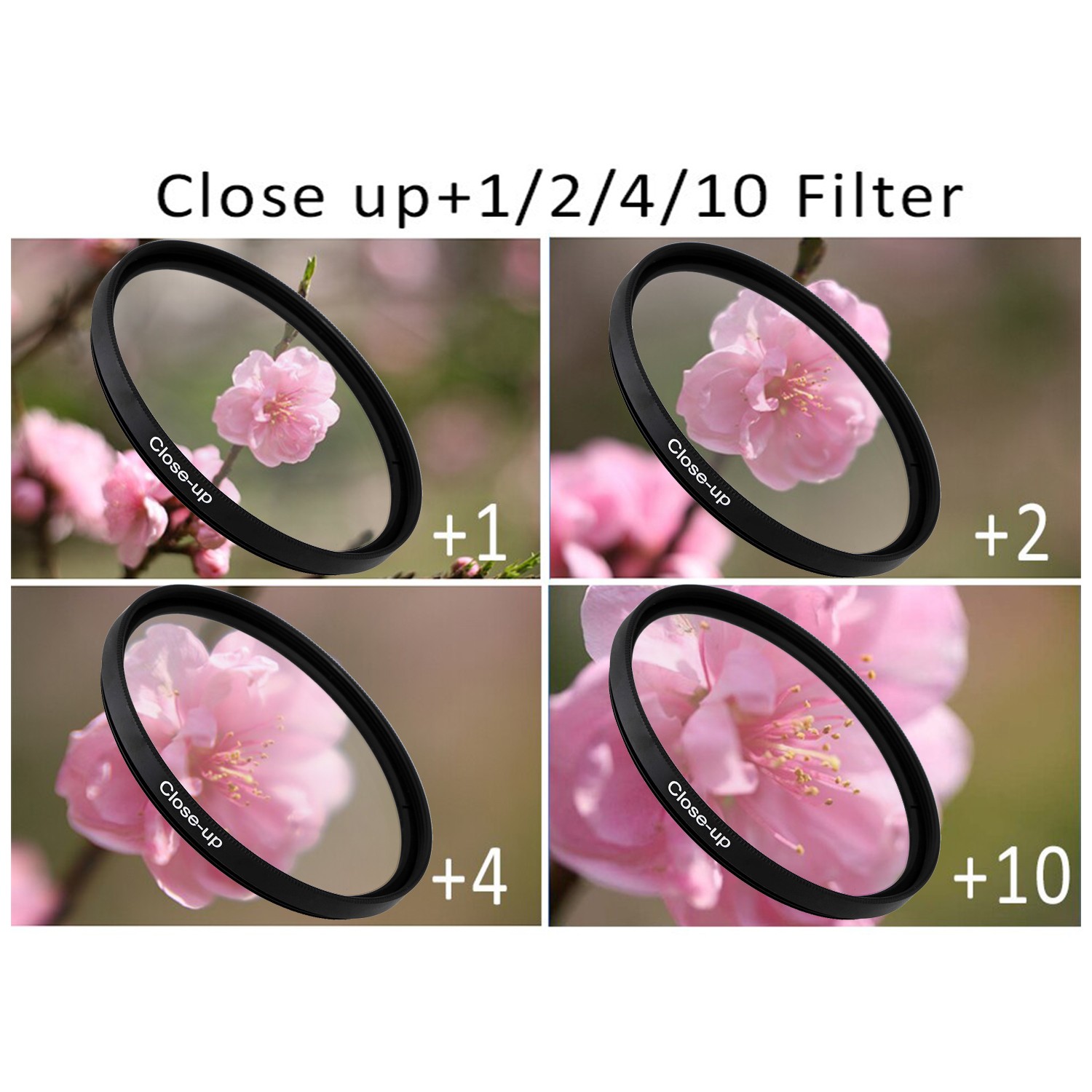 58mm Filter Kit Bundle with Close Up Lens Set, Cleaning Kit, and More