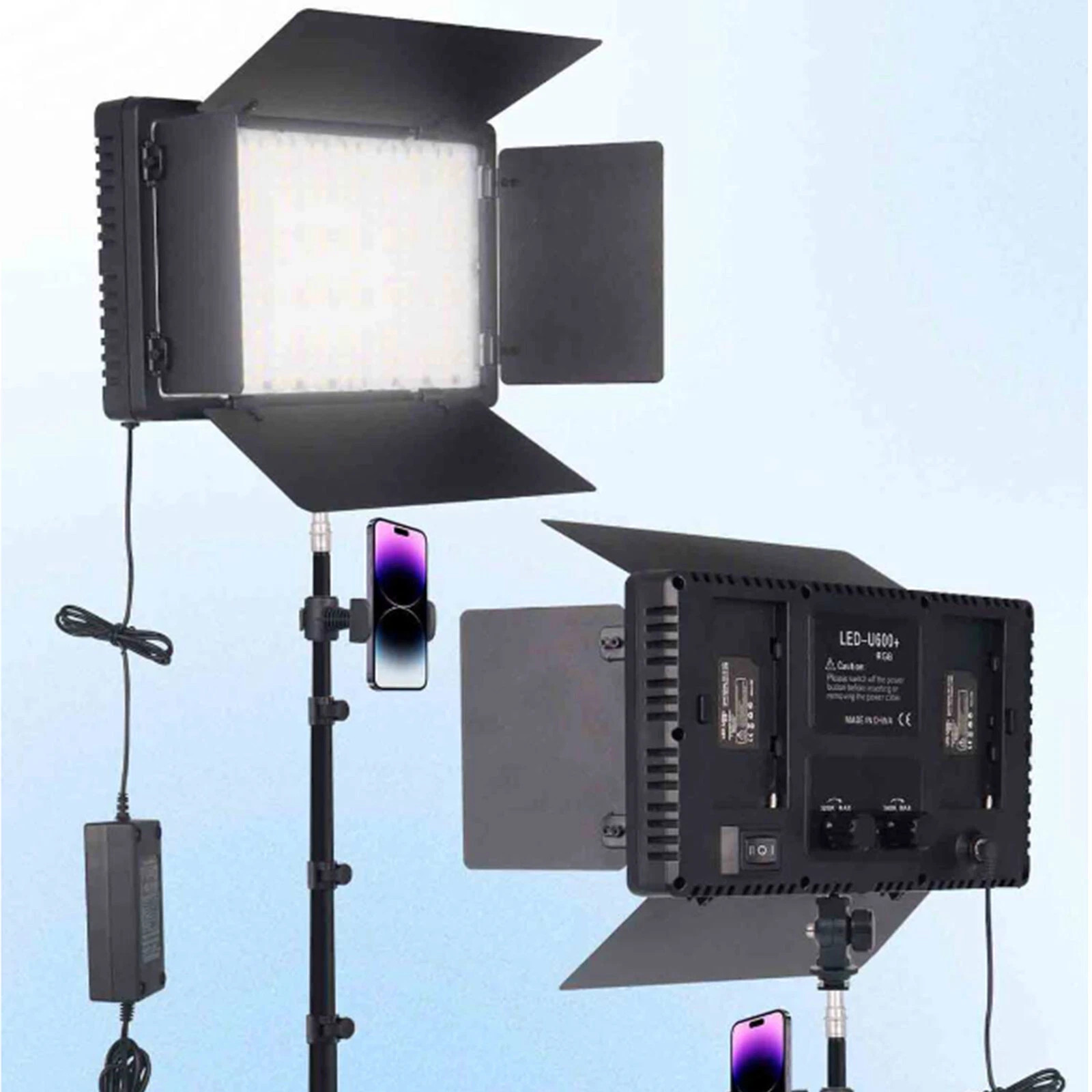 U600 RGB 30W Rectangular Ring Light For Video & Photo 3200K - 6500K
