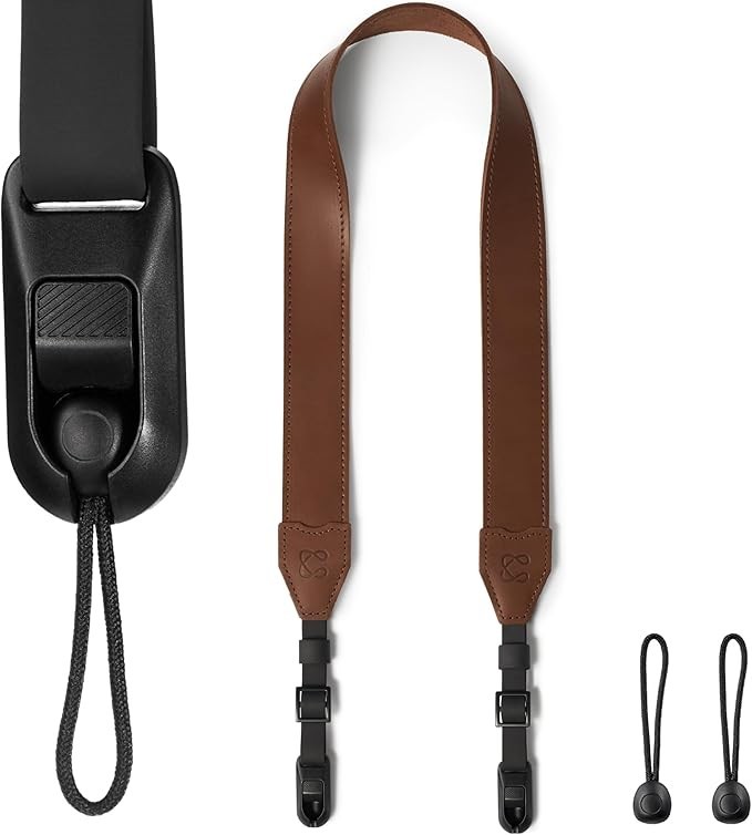 C Coiro Classic Leather Camera Strap Quick Release, Camera Shoulder Strap