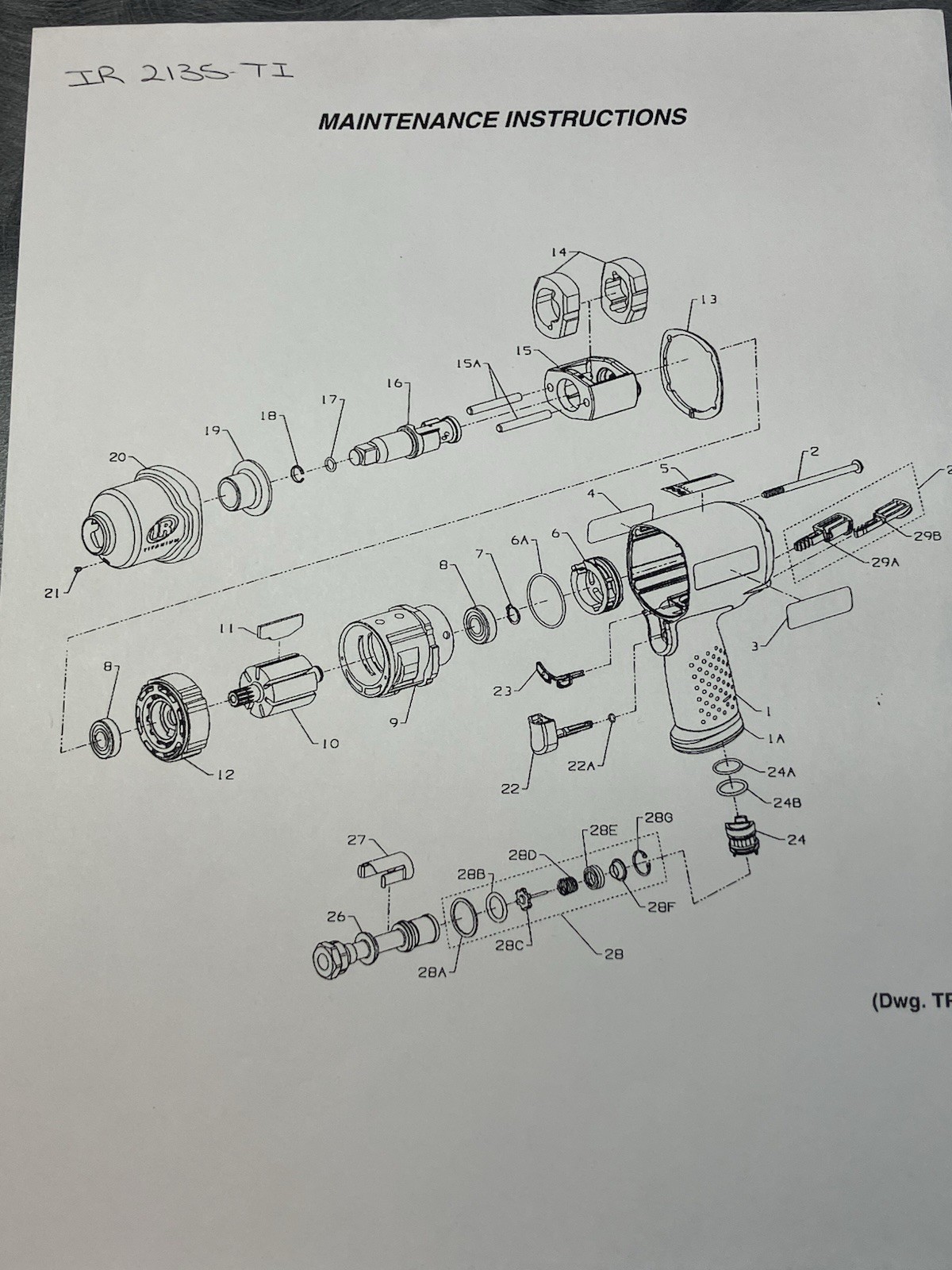 Ingersoll-Rand 2135ti Hammers & Pins. Fits Many Makes & Models!