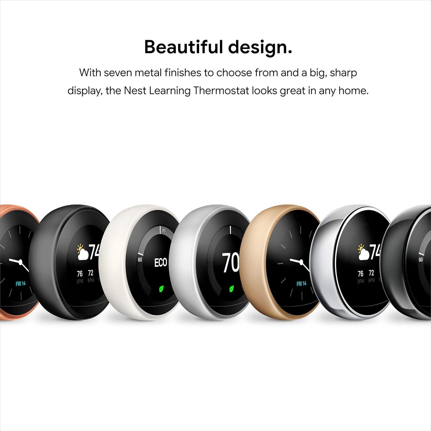 Google Nest Learning Thermostat - Smart & Programmable for Home - 3rd Generation