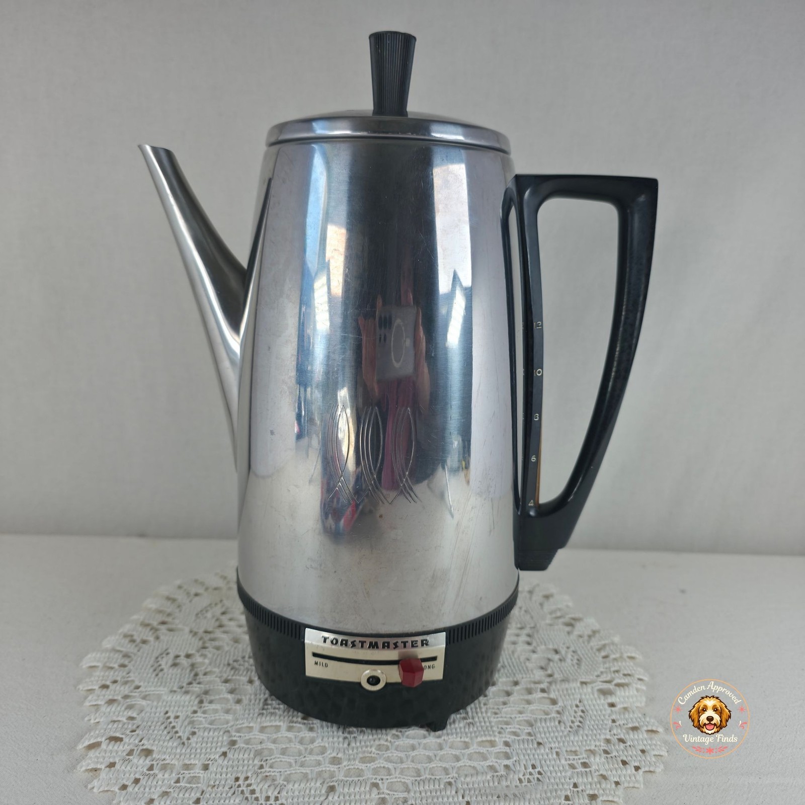 Vintage Toastmaster Electric Percolator Coffee Maker  Stainless Steel