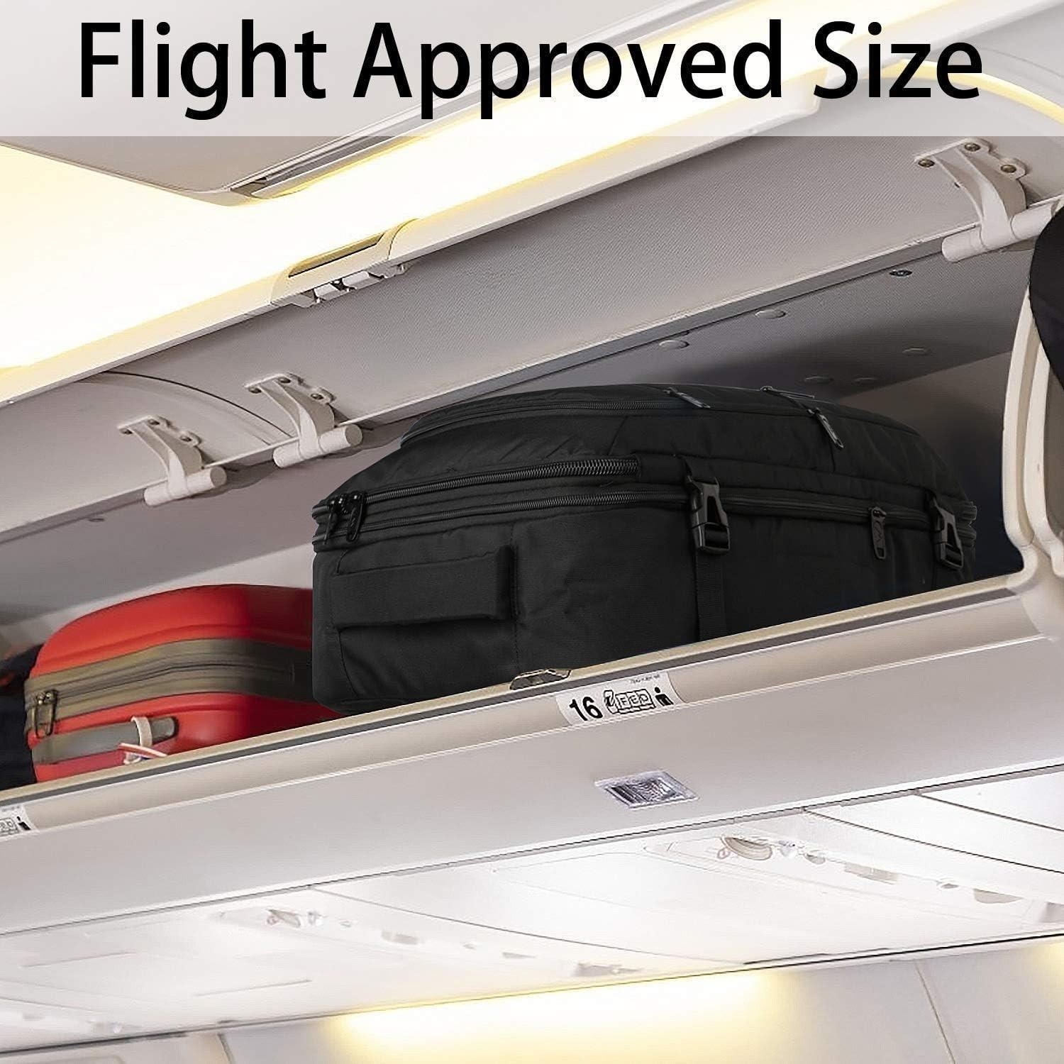 Vancropak 40L Travel Backpack Carry-On Expandable Weekender Bag Flight Approved