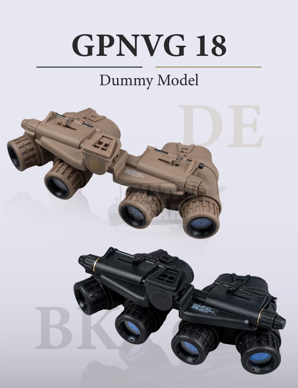 GPNVG 18 Tactical NVG Dummy Model for Tactical Helmet NVG Mount | for Cosplay Di