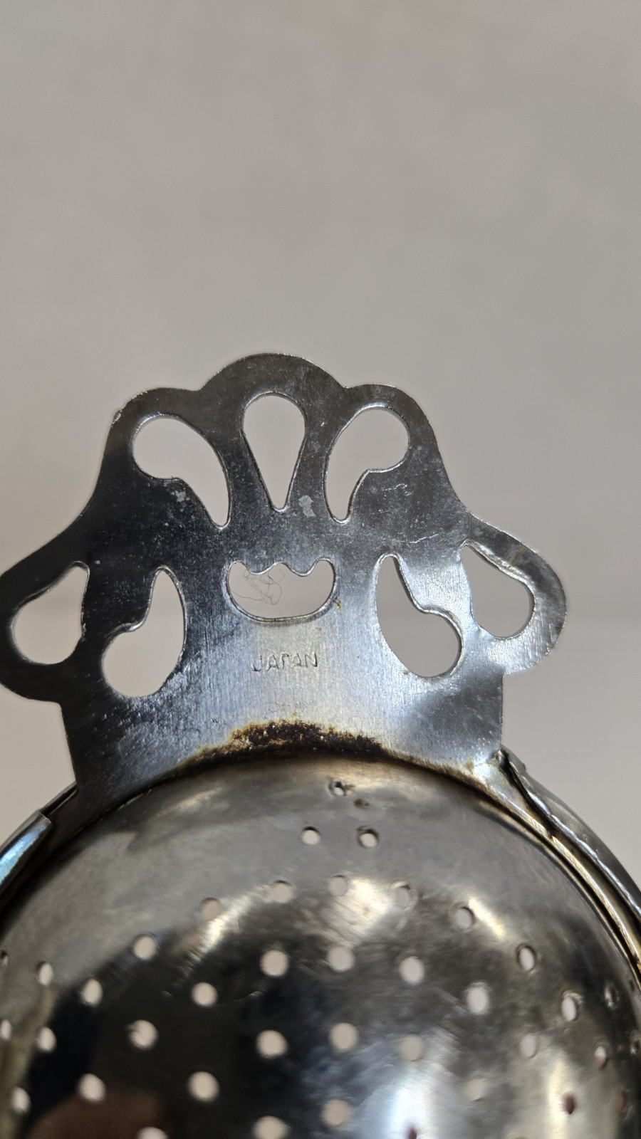 Vintage Over the Cup Tea Strainer Silver Plated