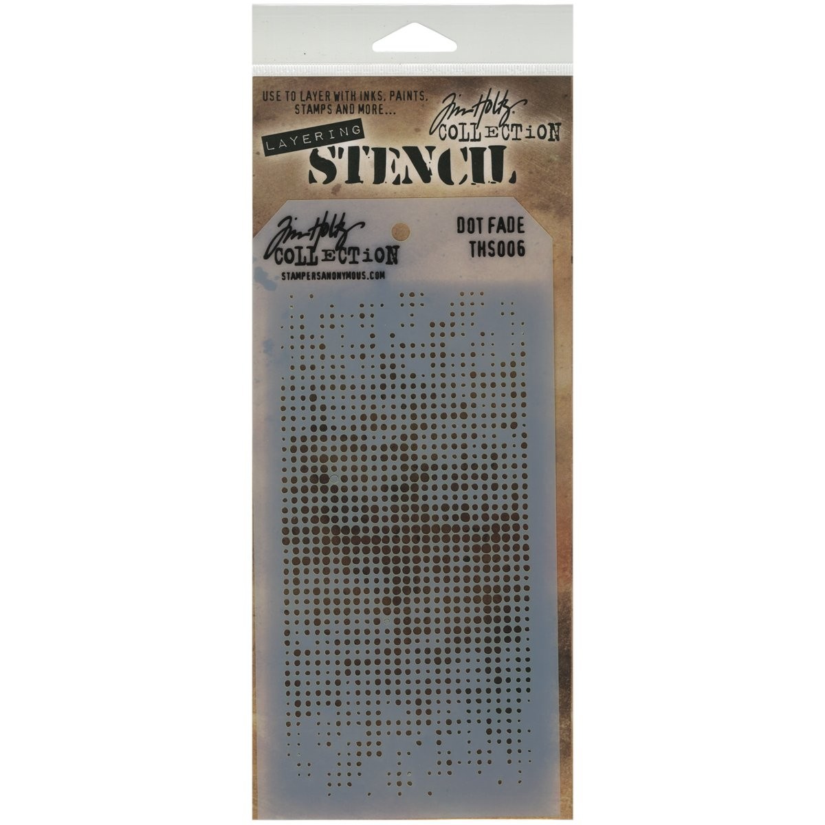 Stampers Anonymous Tim Holtz Layered Stencil, 4.125 by 8.5 x inches