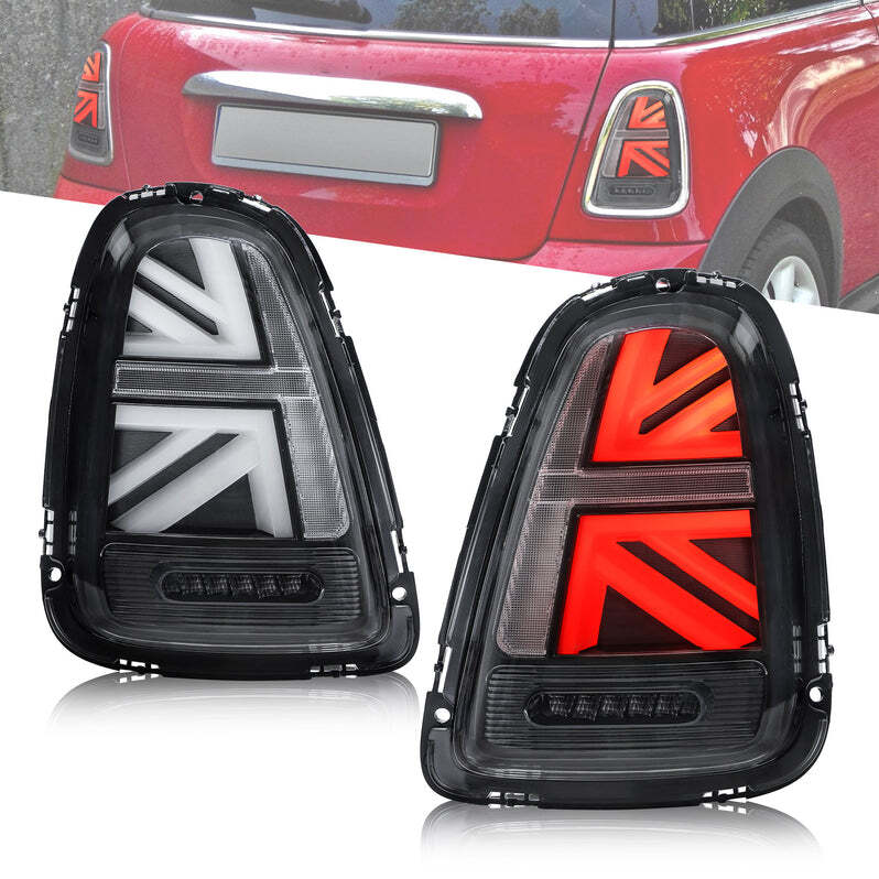 2X LED Tail Lights For 2007-13 BMW Mini R56 R57 R58 R59 Cooper S Union Jack Set
