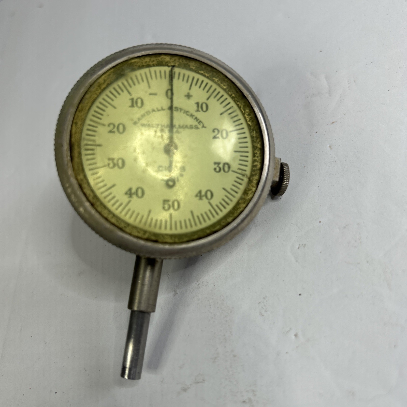 Vintage Randall & Stickney #C1008 .001 dial indicator CNC machinist tool