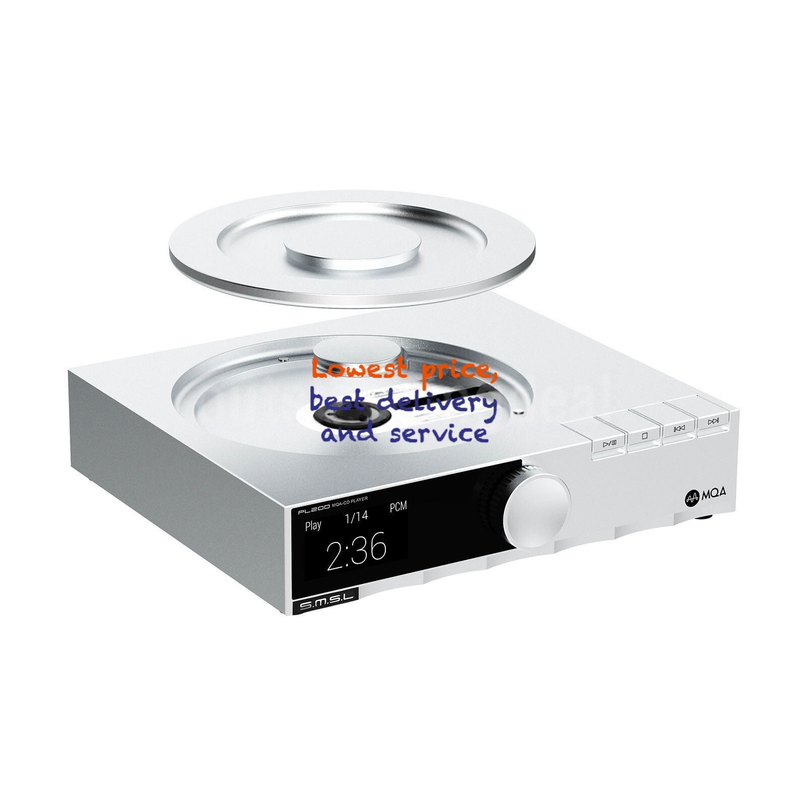 SMSL PL200 Audio Decoder DAC High Resolution MQA CD Player AK4499EX XMOS ot25