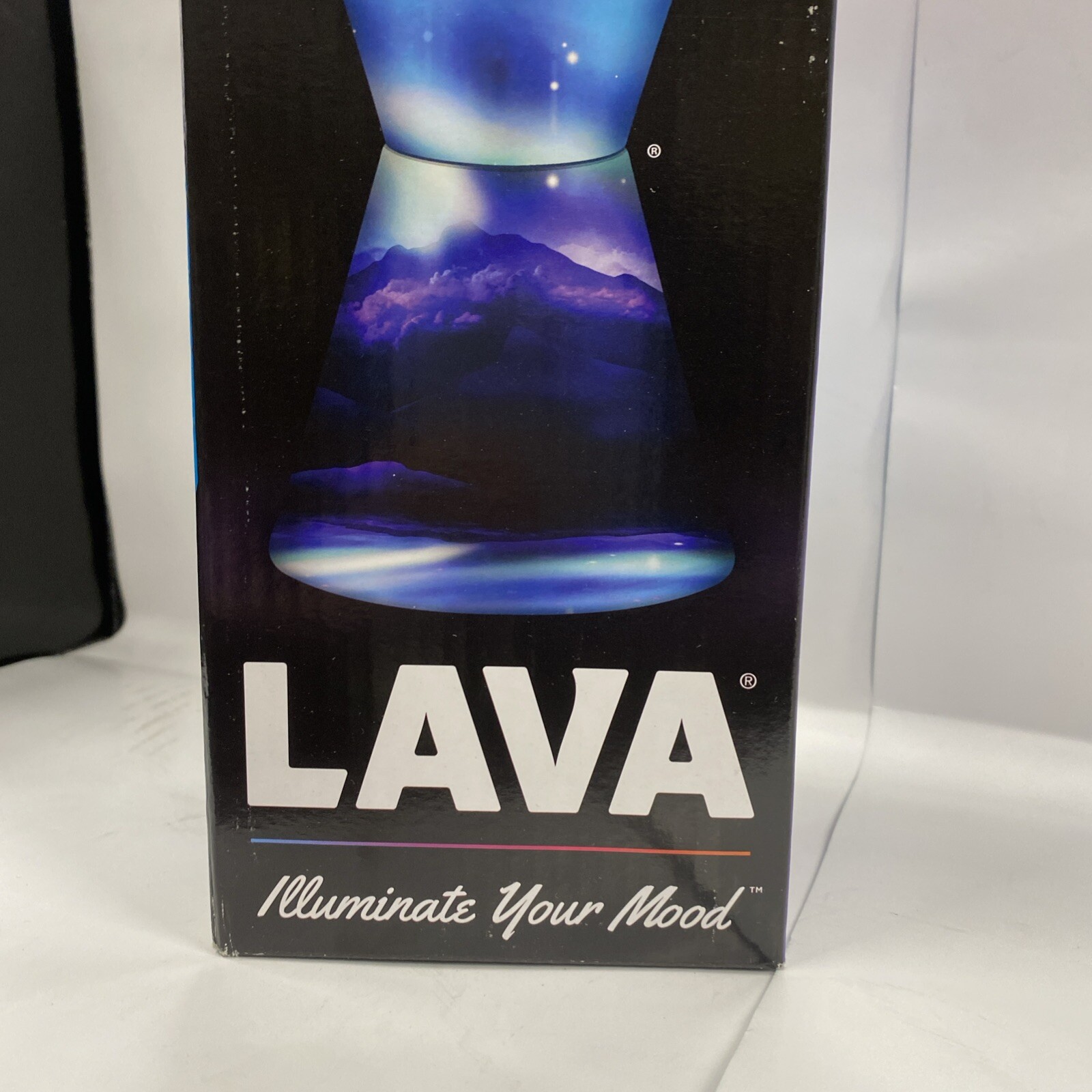 Lava Lamp 14.5" Colormax Northern Lights Glitter - Silver Glitter - Clear Liquid