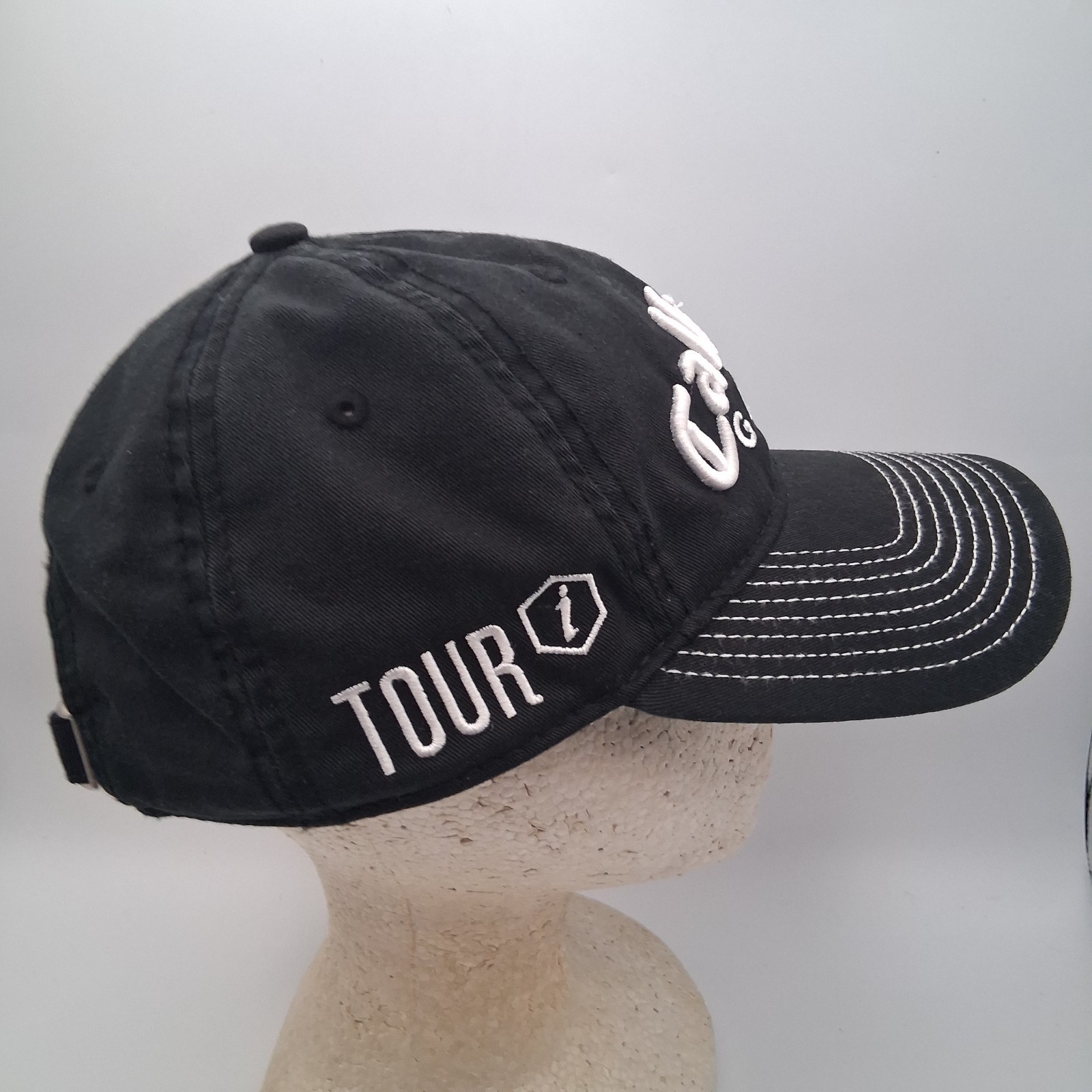 Callaway Golf Hat Cap FT-5 Tour i New Era Black Strap Back White Script Logos