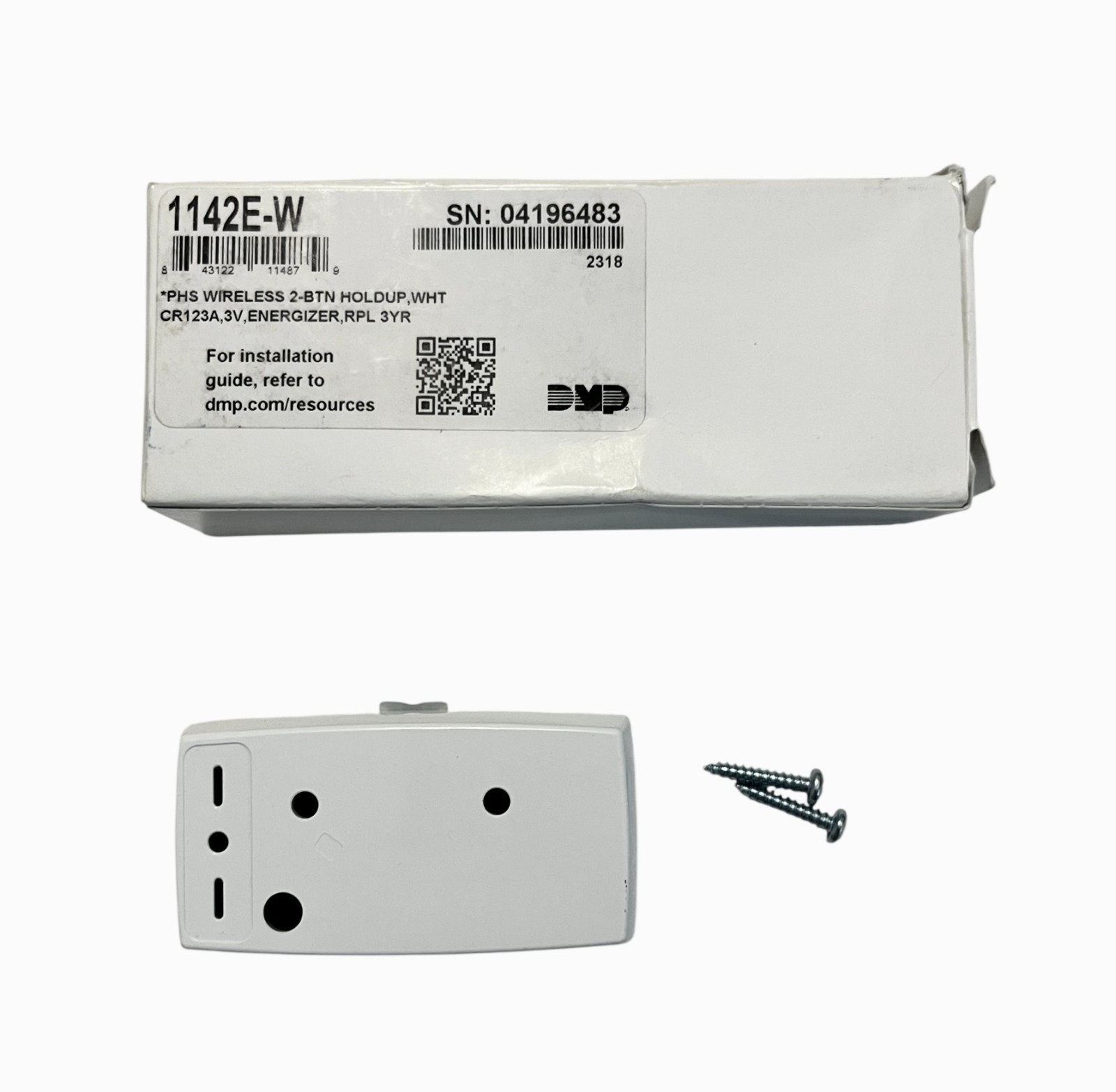 DMP 1142E-W PHS Wireless 2-Button Holdup White
