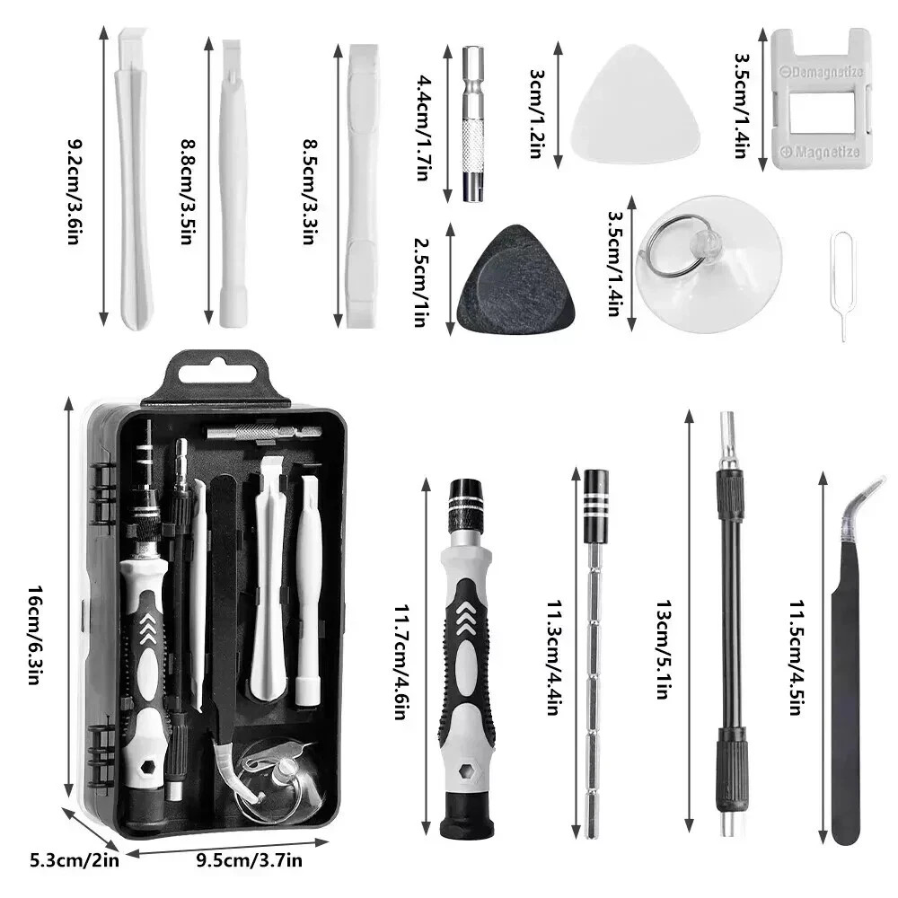 122 in 1 Precision Screwdriver Set Computer Repair Tool Kit Acssart Magnetic Bit