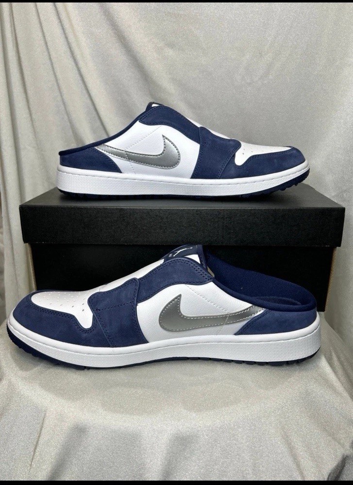 Size 11.0 - Nike Air Jordan 1 Mule Golf  “Midnight Blue” Fj1214-102 Size 11.0