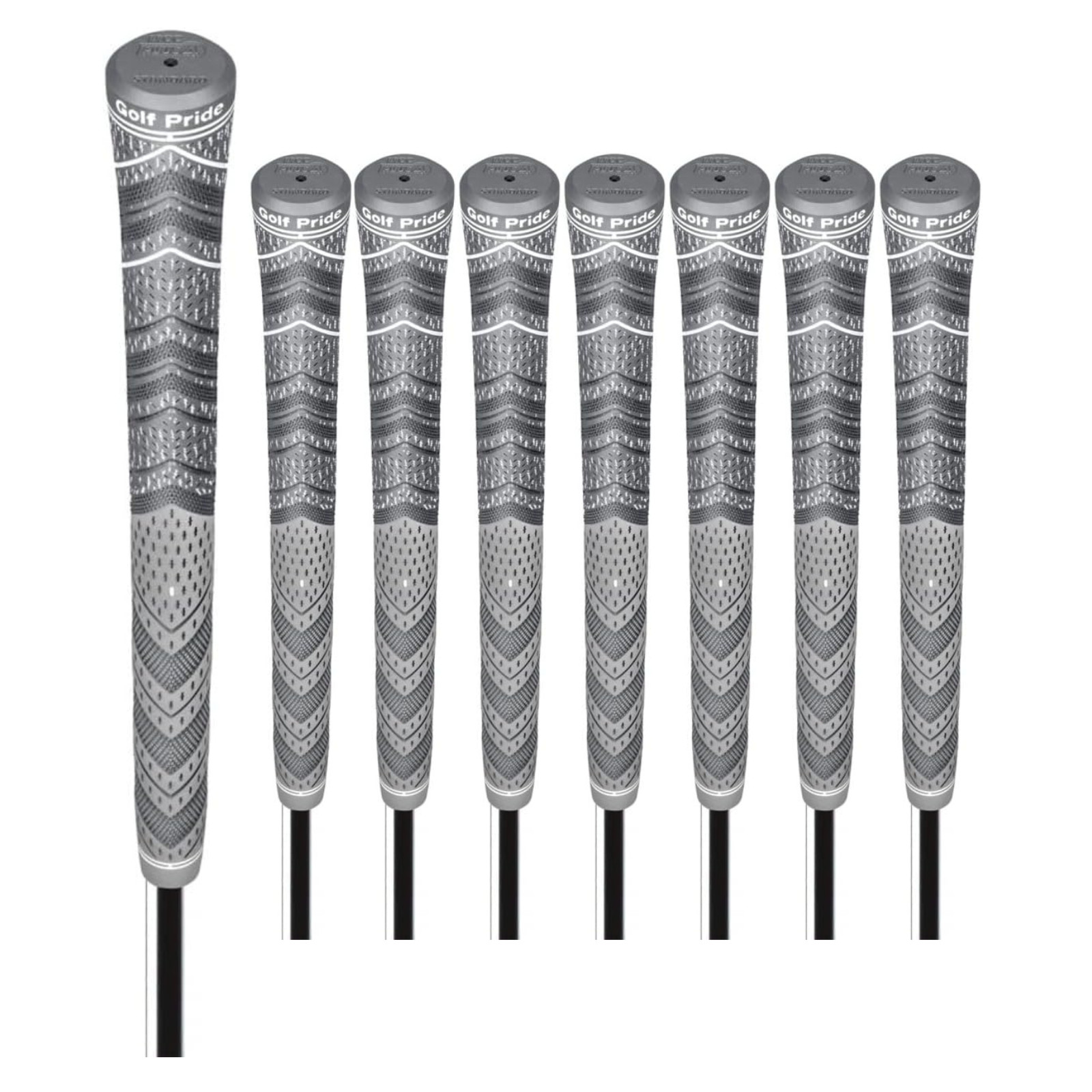 Golf Pride MCC Plus4 Grey Golf Grip Pack of 8