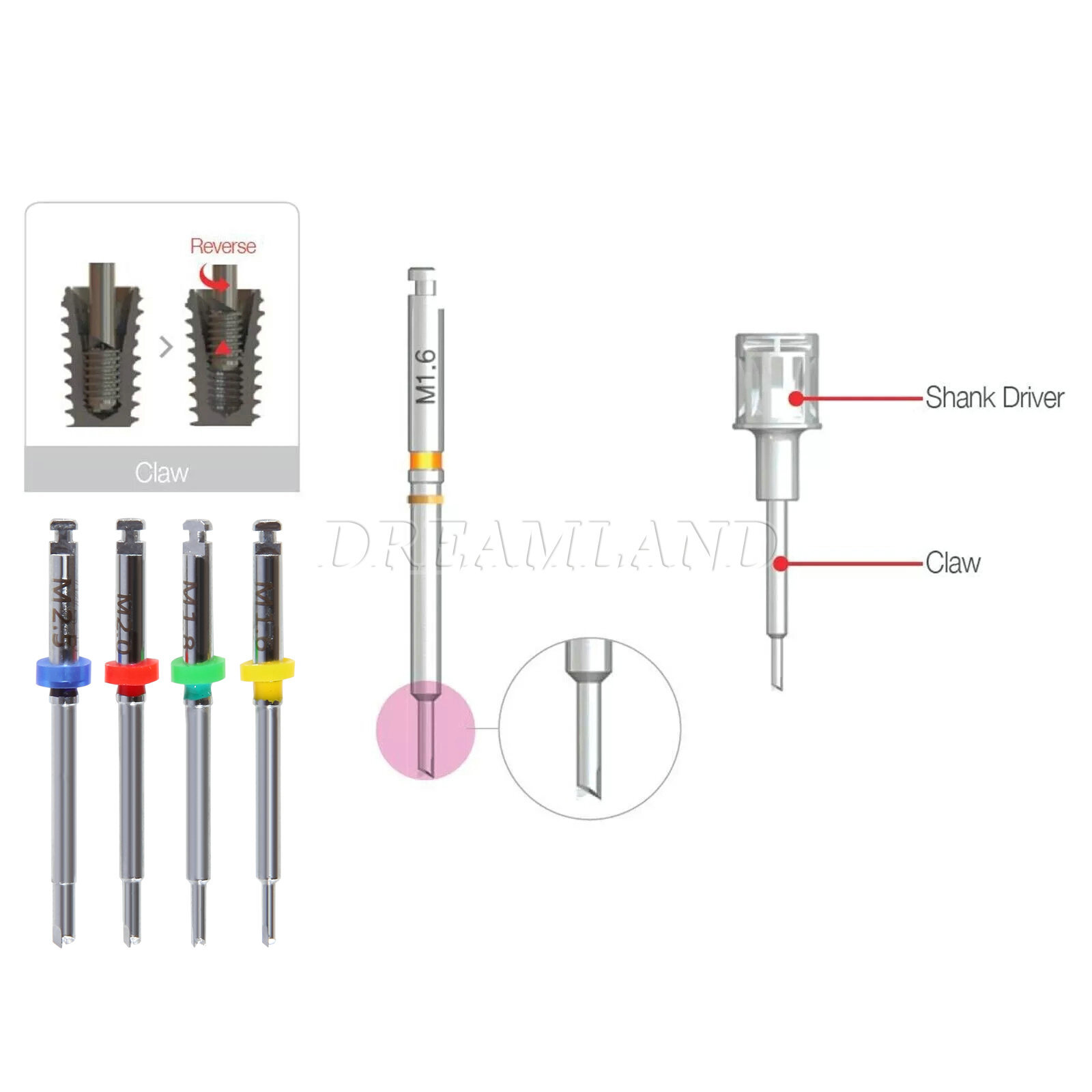 Broken Screw Total Remove Kit SOS Dental Tool Instrument