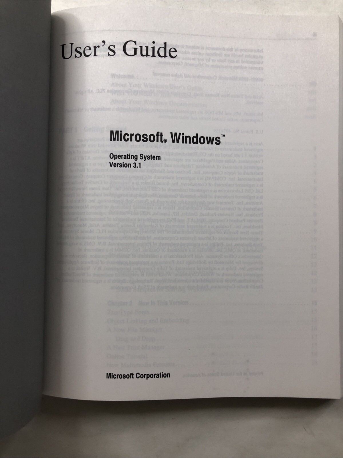 Microsoft Windows & For Working Groups MS-DOS 6.22 Operating Systems Users Guide