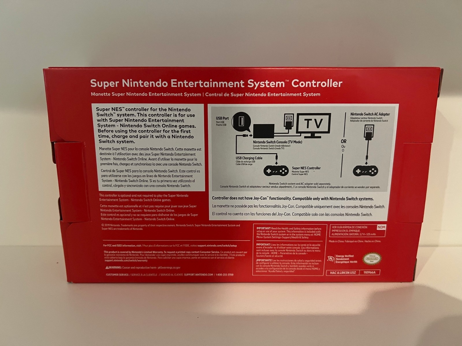 Super Nintendo Controller (SNES) for Nintendo Switch Official New Sealed