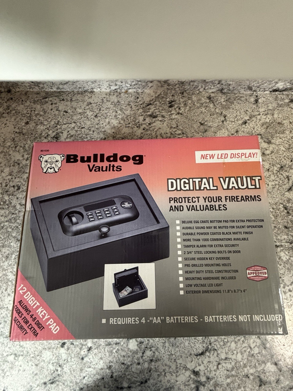 Bulldog Digital Vault 11.8 by 8.7 by 4”