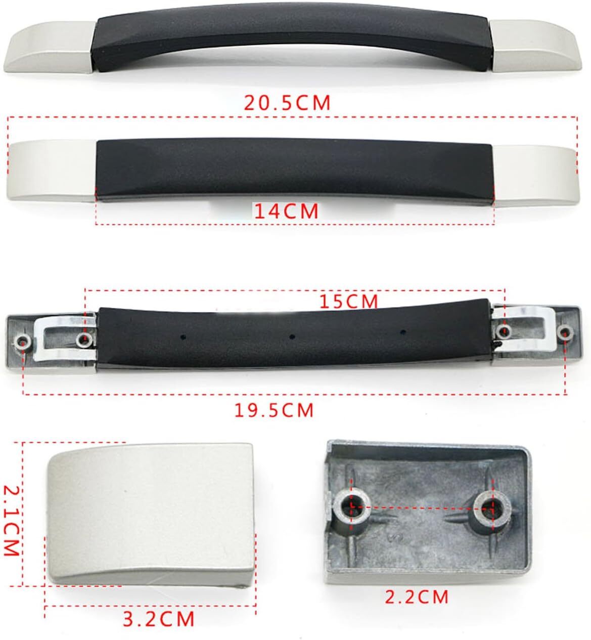 Zoofen Replacement Suitcase Luggage Handle Grip Spare Fix Holders Box Pull...