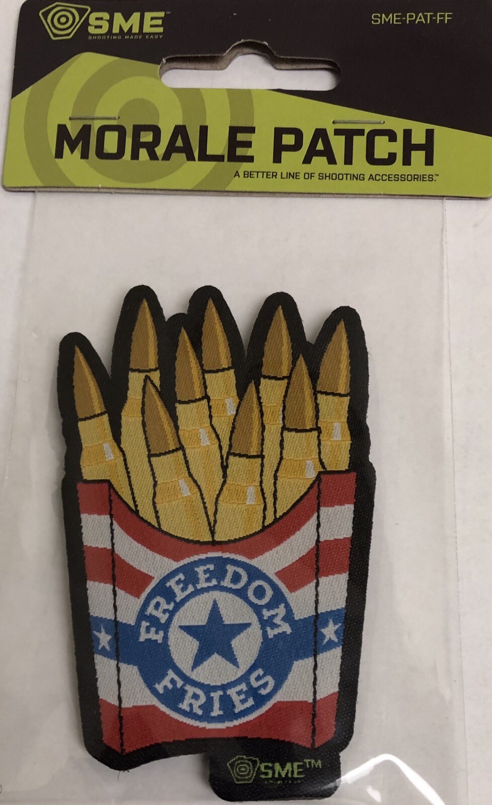 SME Freedom Fries Bullets Morale Patch 3” x 2” FREE Shipping
