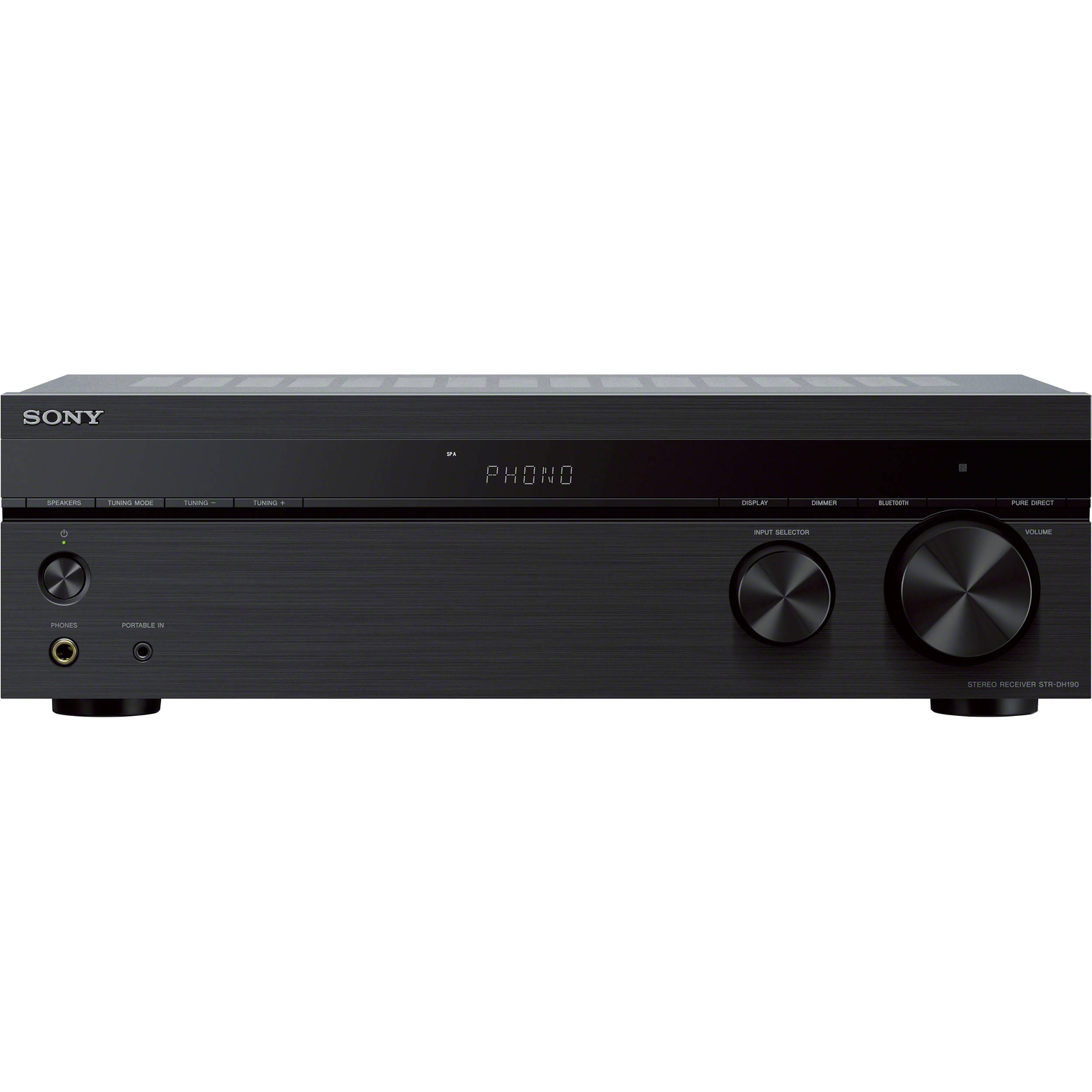 Sony 2-Channel Stereo Receiver with Bluetooth Phono & Aux Input - STR-DH190