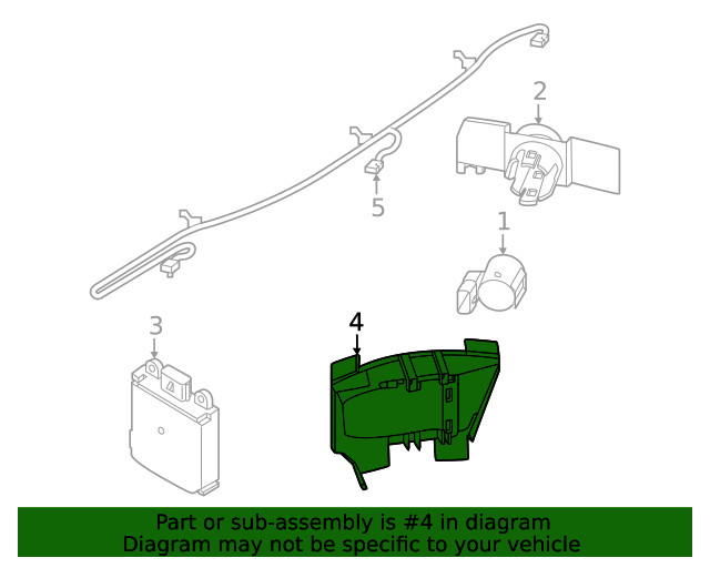Genuine Nissan Blind Spot Detection System Warning Sensor Bracket 284H6-7LA0B