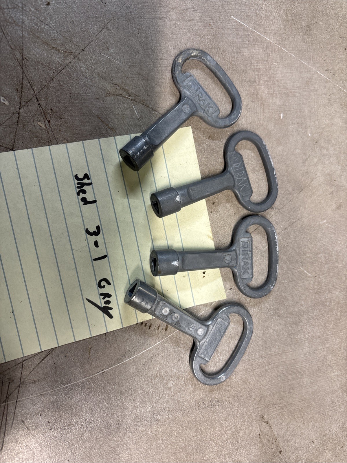 Lot Of 4 Dirak Female Key Zinc Die Cast S-3,S-2,S-0,  Misc 4th