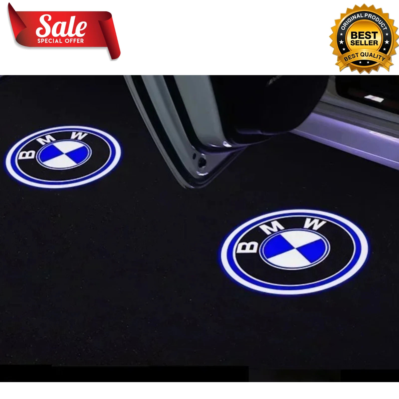 2PCS LED Car Door Welcome Lights Compatible with BMW M2 M3 M4 M5 E90 F30 NEW