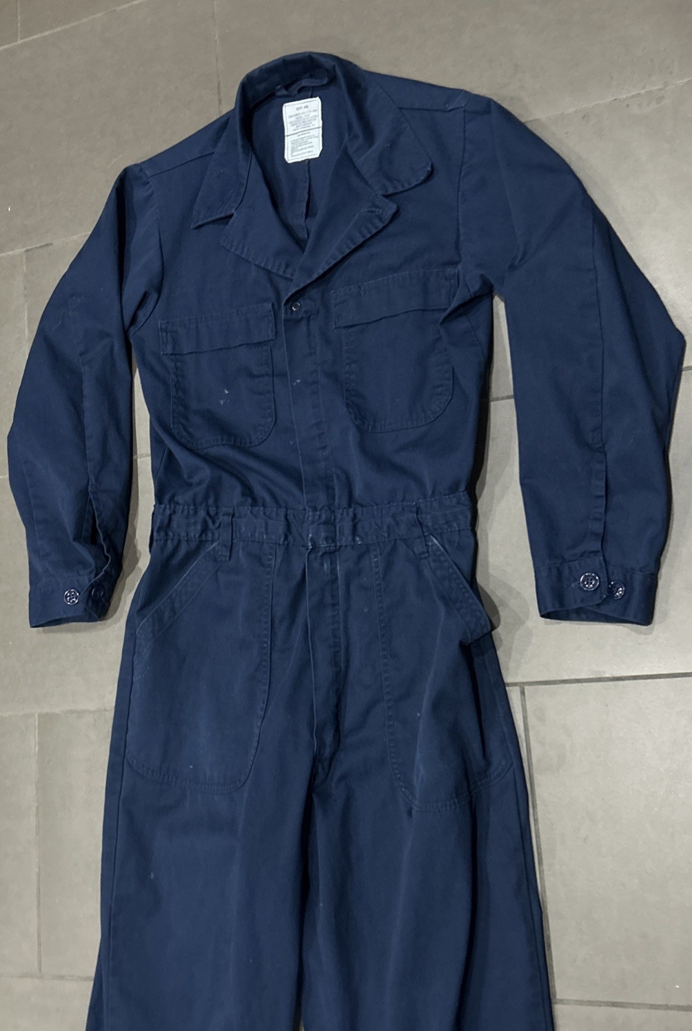 US Navy Coverall Size 40L Utility Polyester/Cotton USN