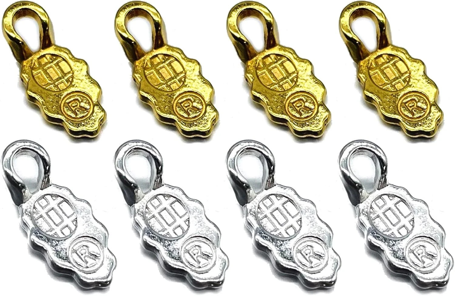 200Pcs Gold & Silver Oval Glue on Bail Earring Bails Glass Tile DIY Pendant Jewe
