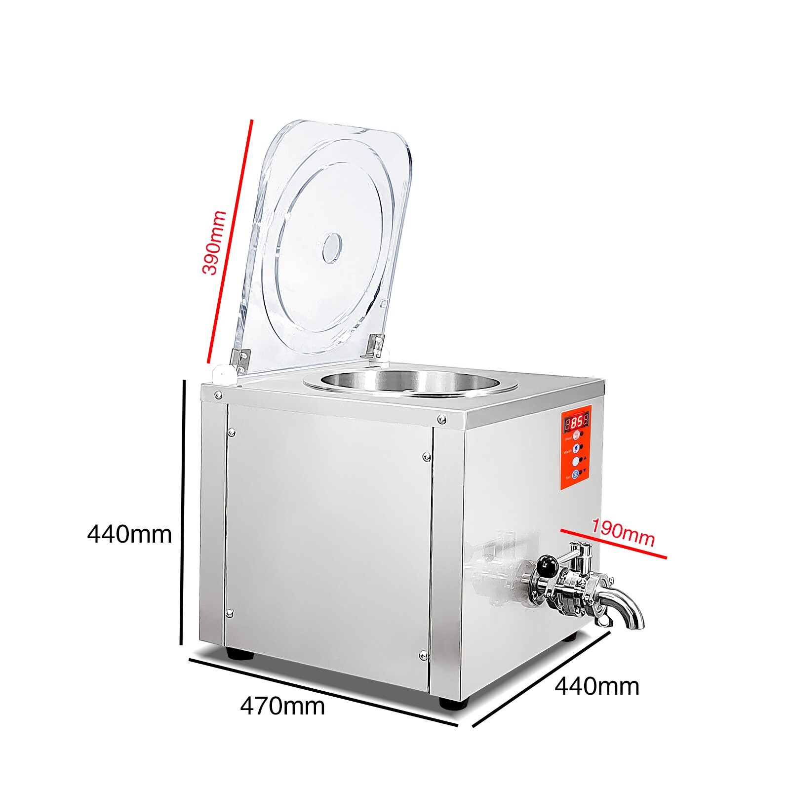Kolice Commercial 13L Ice Cream Mix Pasteurizer, Juice Pasteurization Machine