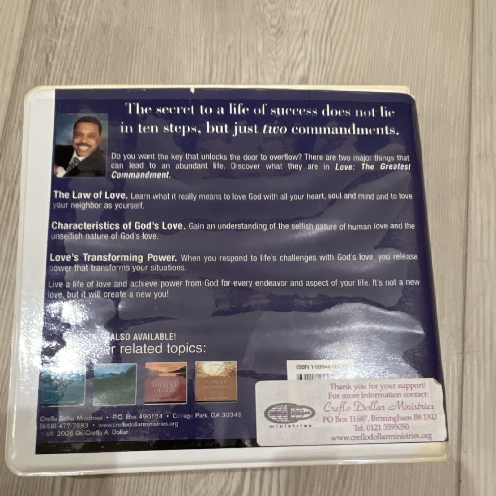 Love: The Greatest Commandment CD Series by Dr. Creflo A. Dollar