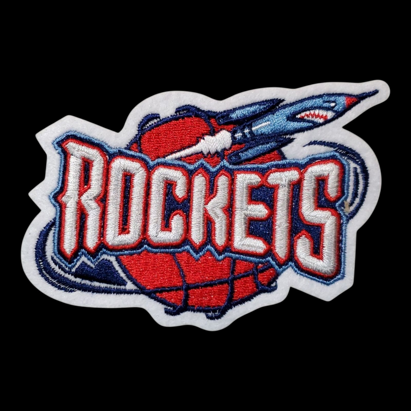 Houston Rockets Vintage Style Patch. Embroidered. Iron On. 4"x3"
