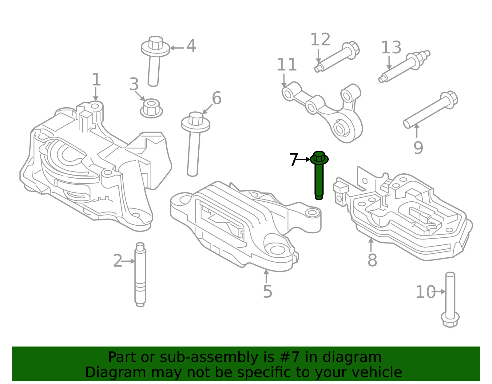 Genuine Ford Automatic Transmission Mount Bolt W720206-S439