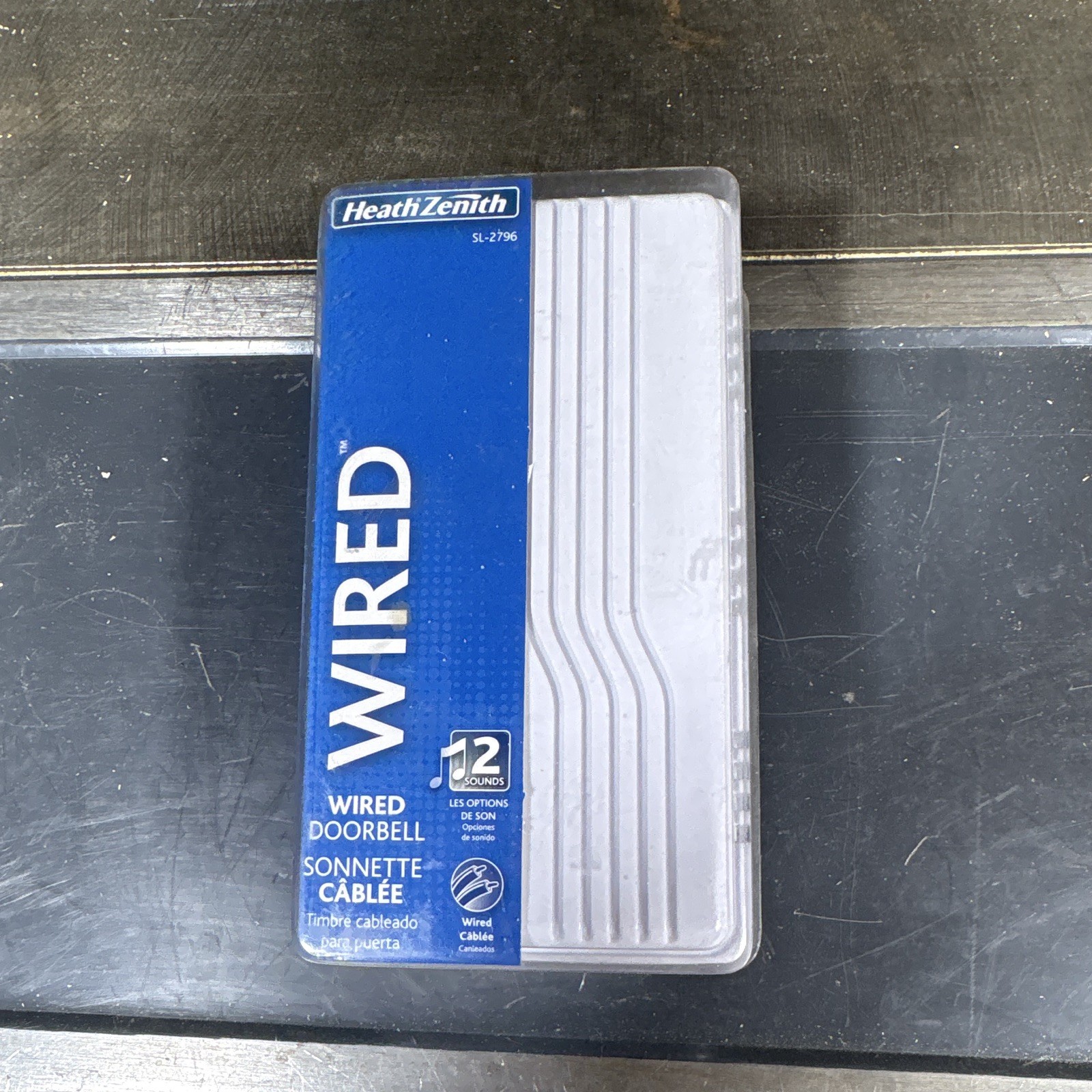 Heath Zenith 91008718 Wired Mechanical Doorbell Chime White New, Open Box