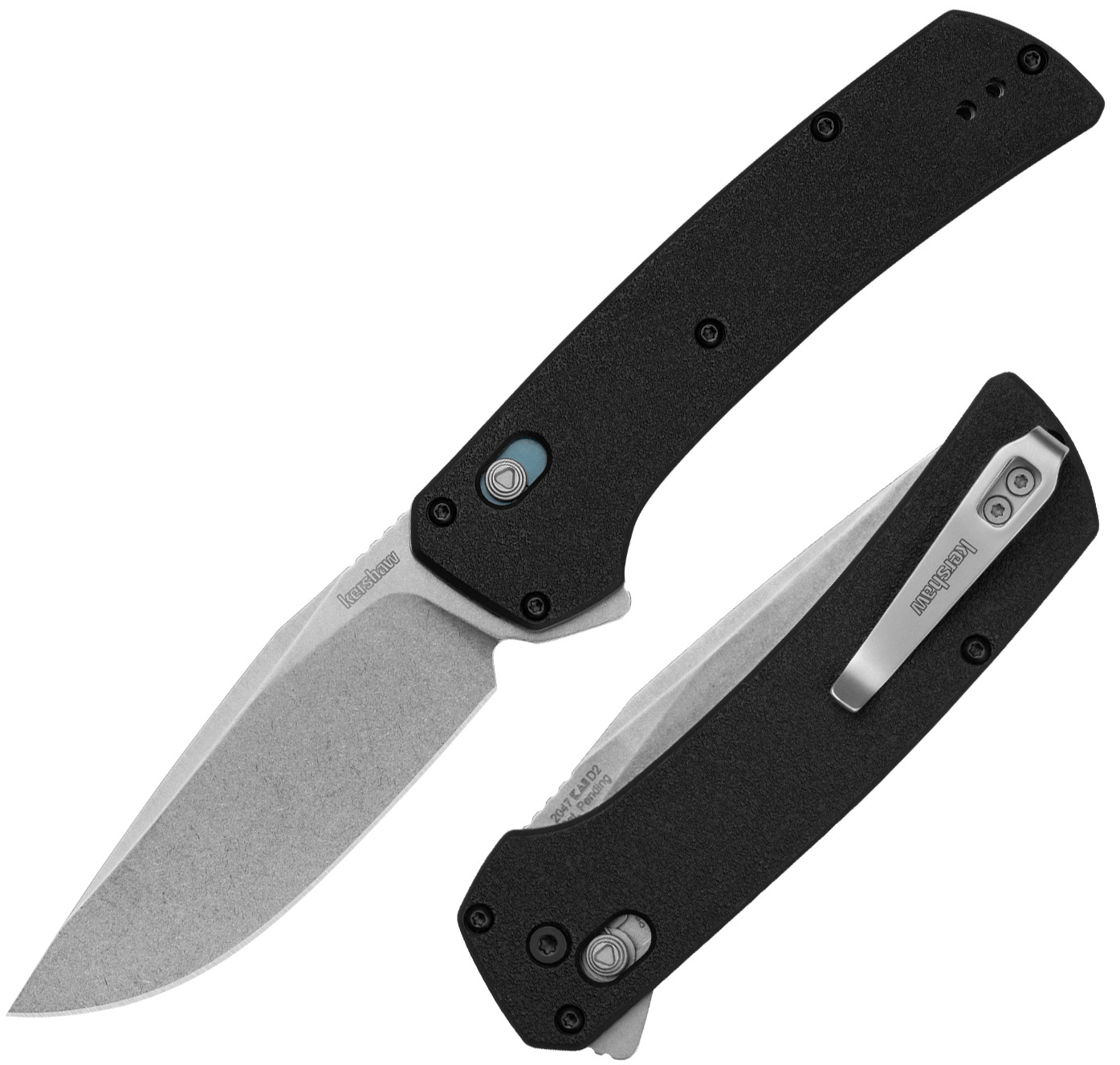 Kershaw Layup Folding Knife 3.38" D2 Tool Steel Blade Glass Filled Nylon Handle