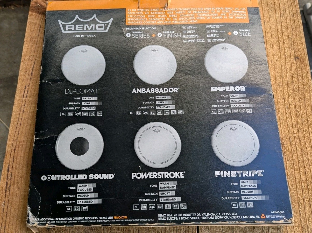 Remo Vintage Emperor Clear Drumhead - 14 Inch