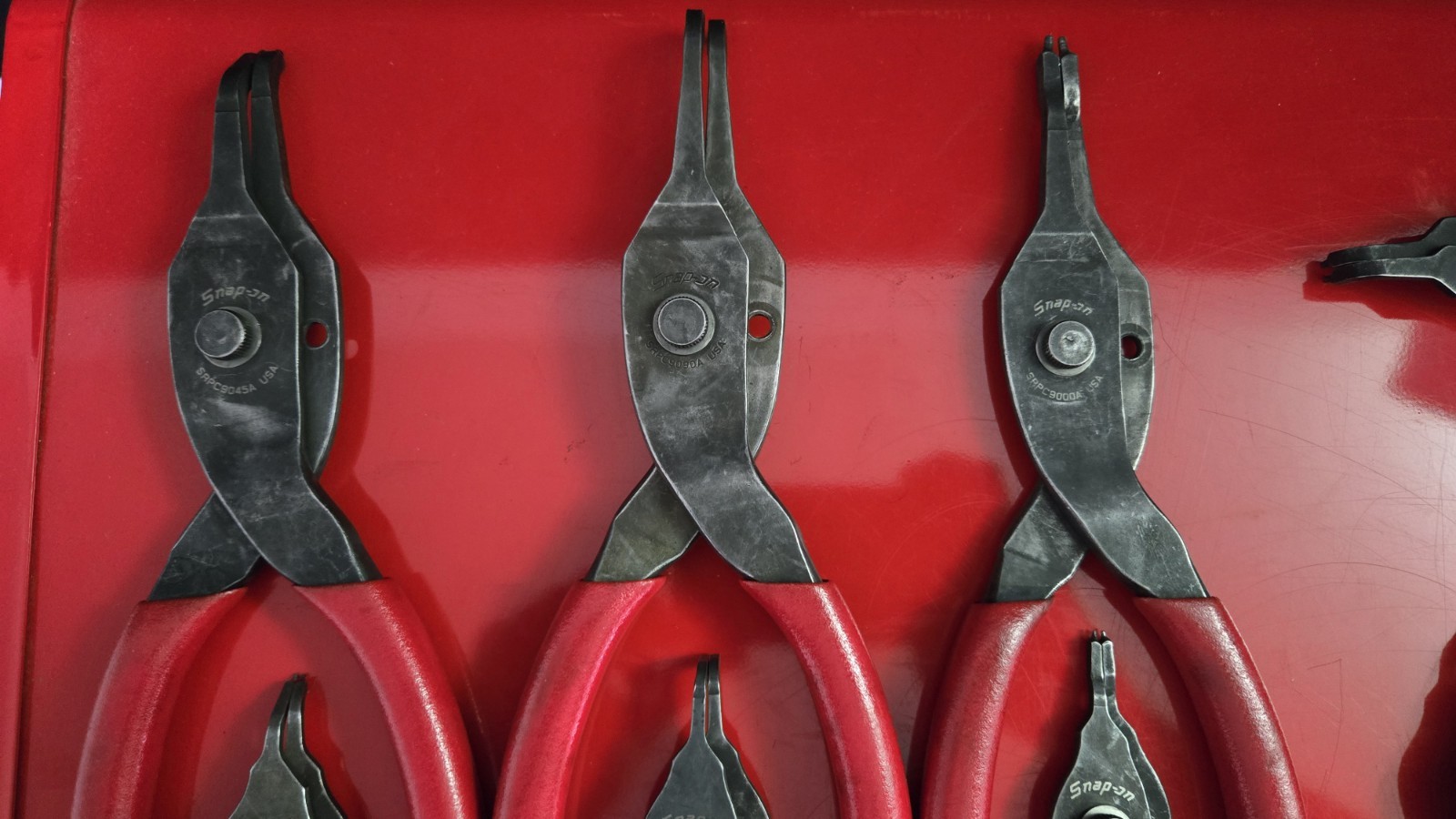 Snap-on tools Red Master 10-Piece Snap Ring Plier Set