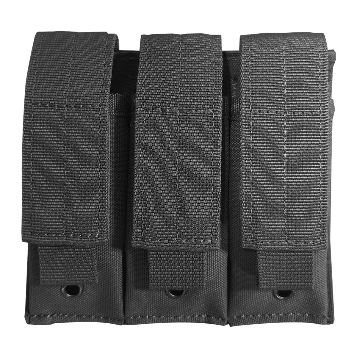 Tactical Triple  Magazine Pouch Outdoor Molle  Open-Top Handguns Mag Pouch Black
