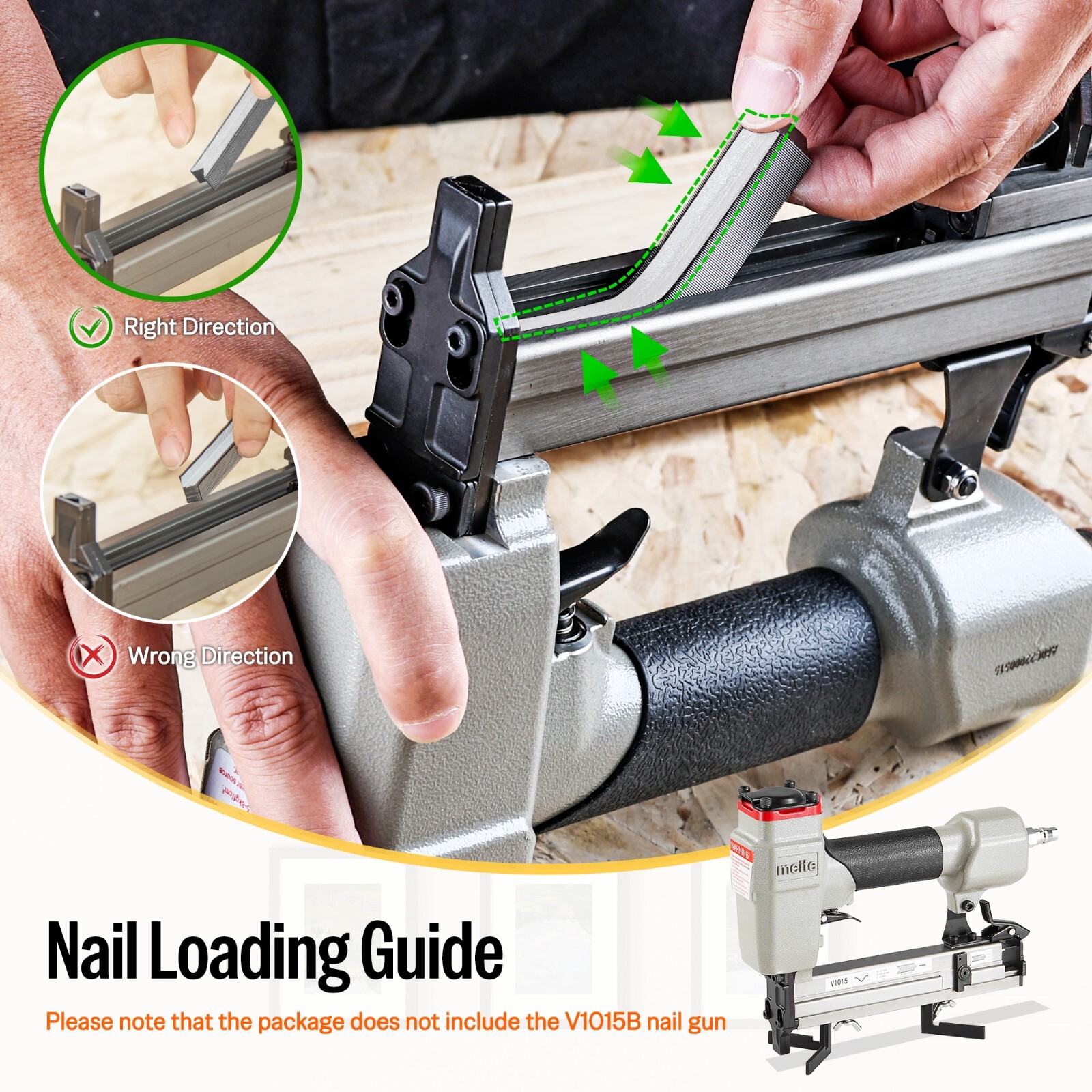 4,000 Counts meite V Nails 12 mm 1/2 Inch Length for Picture Frame Joiner