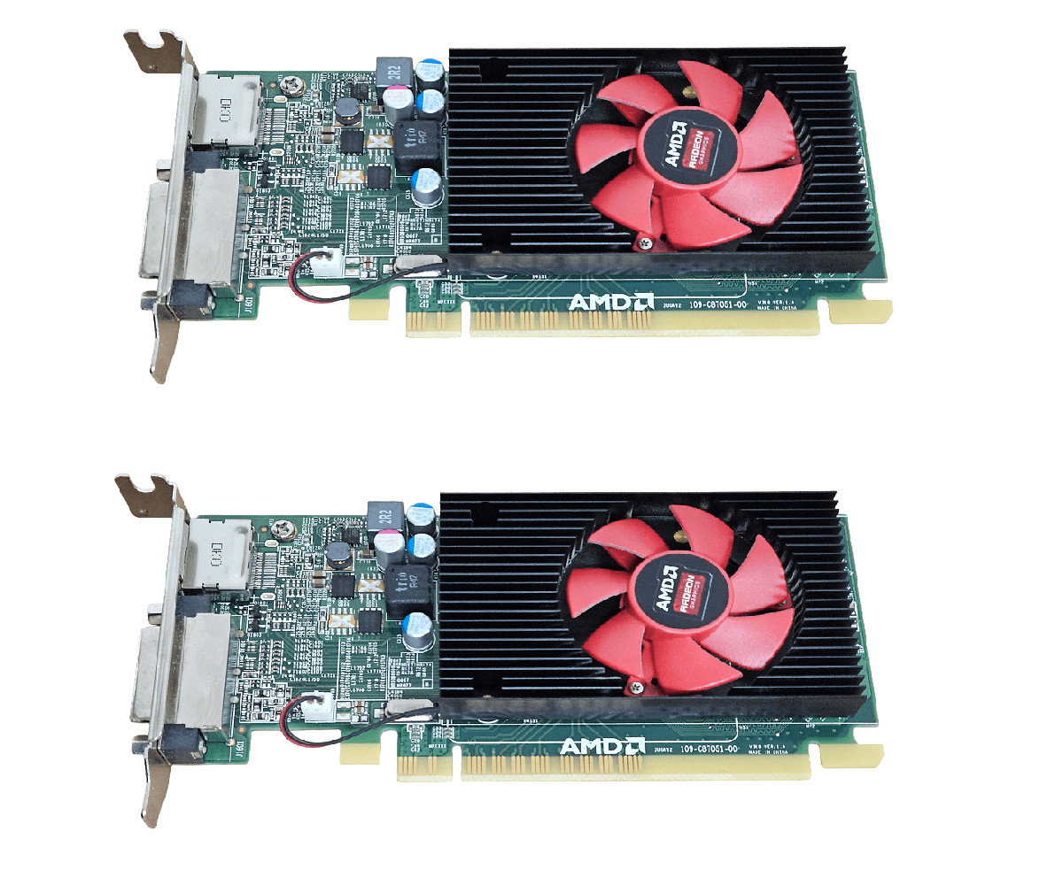 2-PACK Dell AMD Radeon R5 340x 2GB DisplayPort DVI PCIe 0X0CVJ Video Card C870
