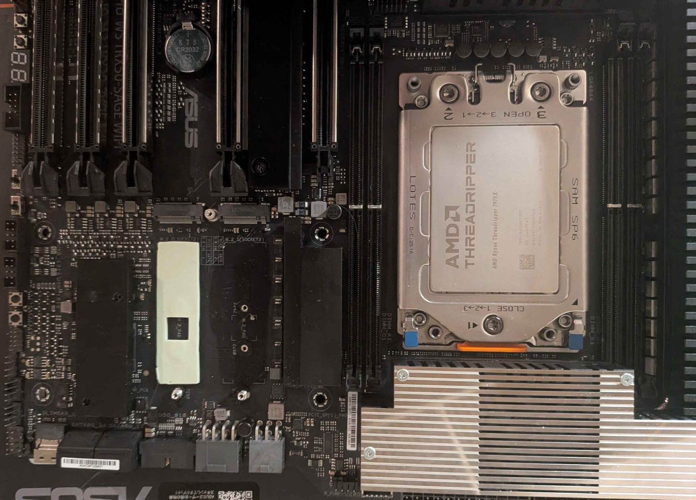 Pro WS TRX50-SAGE WIFI Motherboard + Ryzen Threadripper 7970X Processor