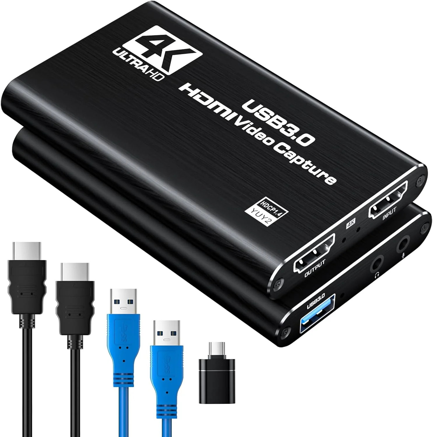 Newhope HDMI Capture Card for Streaming, Full HD 1080P 60FPS Capture USB 3.0 Gam