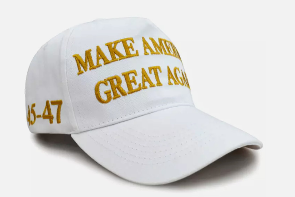 Make America Great Again MAGA Hat White 45-47 Snapback US Seller! Ships in a Box