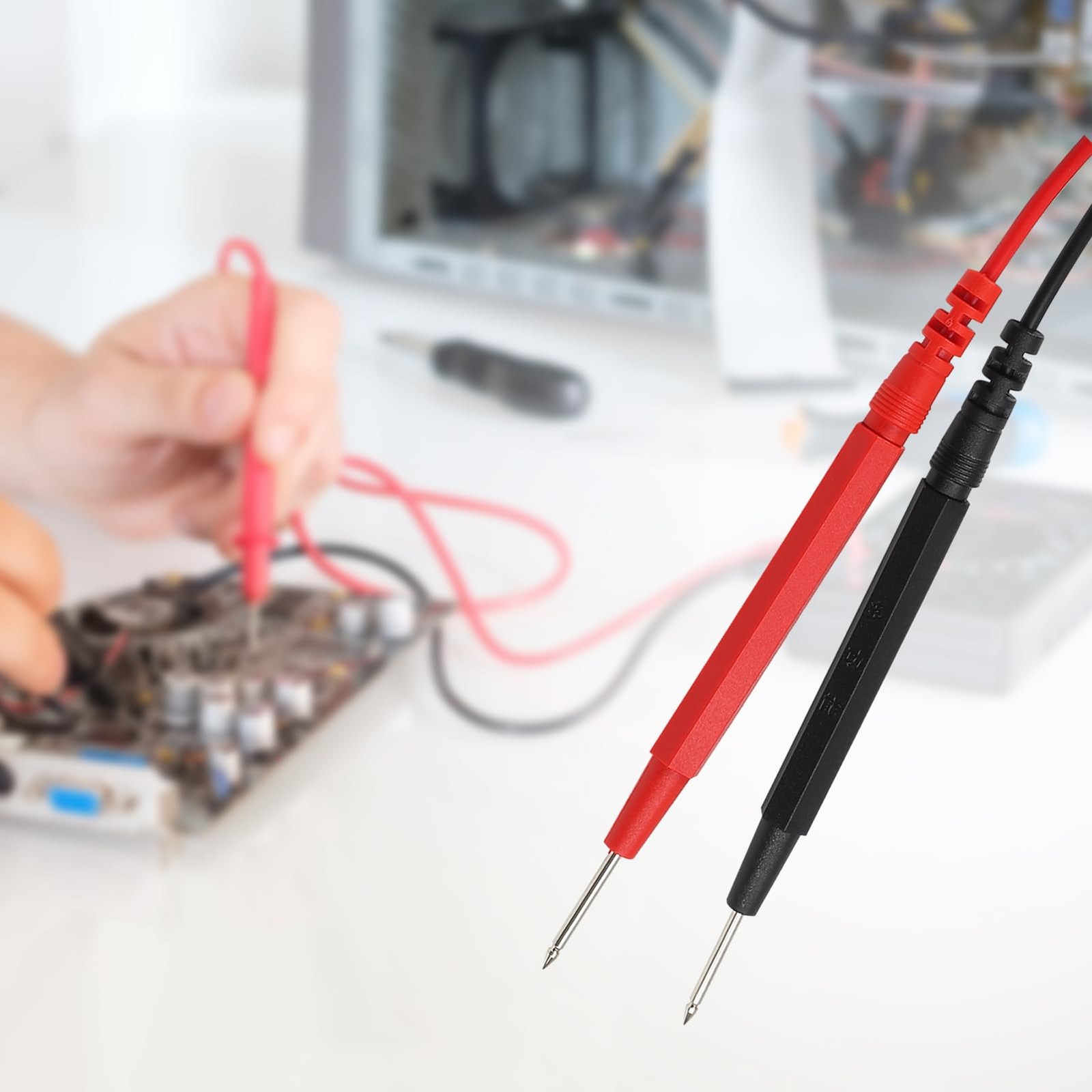2 Sets 16 in 1 Multimeter Test Leads Kit Digital Probes & Leads Set with Repl...