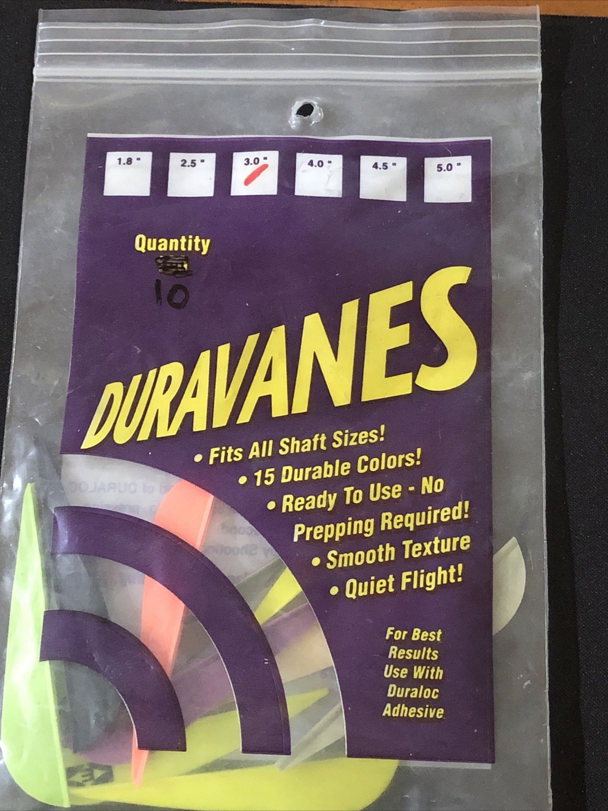 Duravanes 3" Vanes  Fits all shaft sizes - 10 Pack