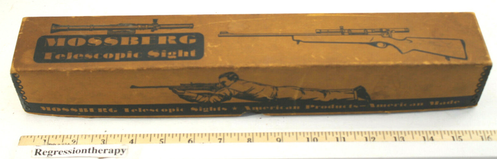 V.Rare 1939 Mossberg Model 5-M4 9R Telescope Gun Sight Box+Original Instructions